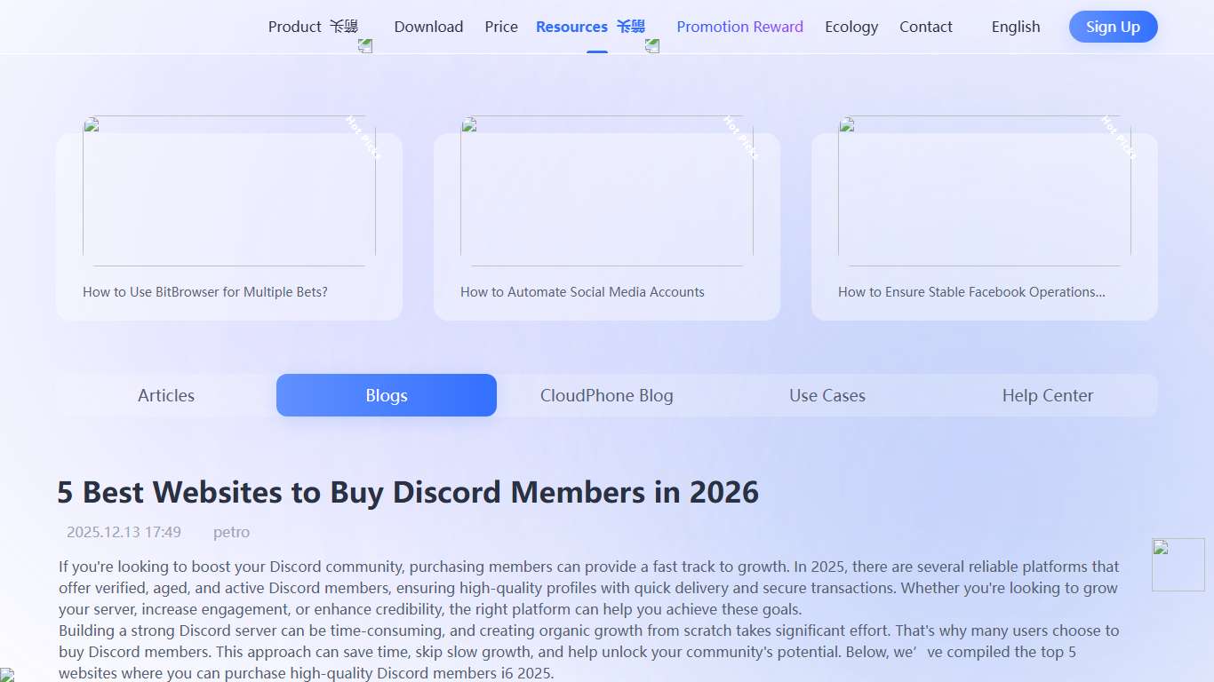 5 Best Websites to Buy Discord Members in 2026 bitbrowser