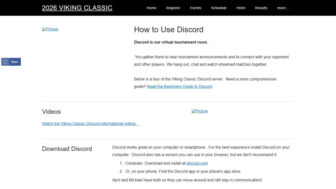 How to use Discord - 2026 VIKING CLASSIC